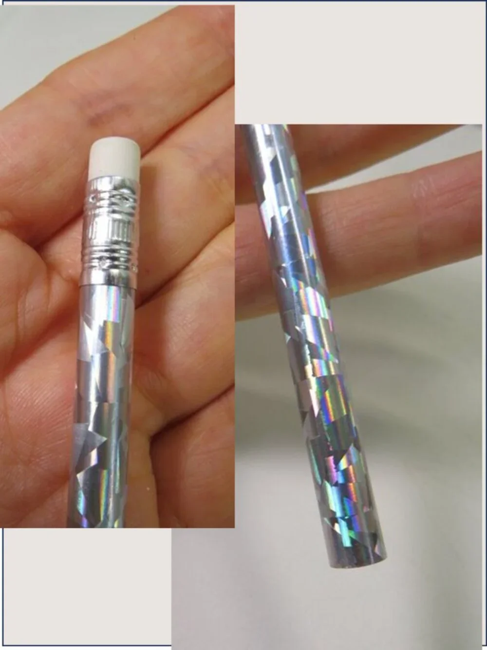 Bulk 84 Christmas Winter Holographic Pencils New Unsharpened Party Favors 3-Pack